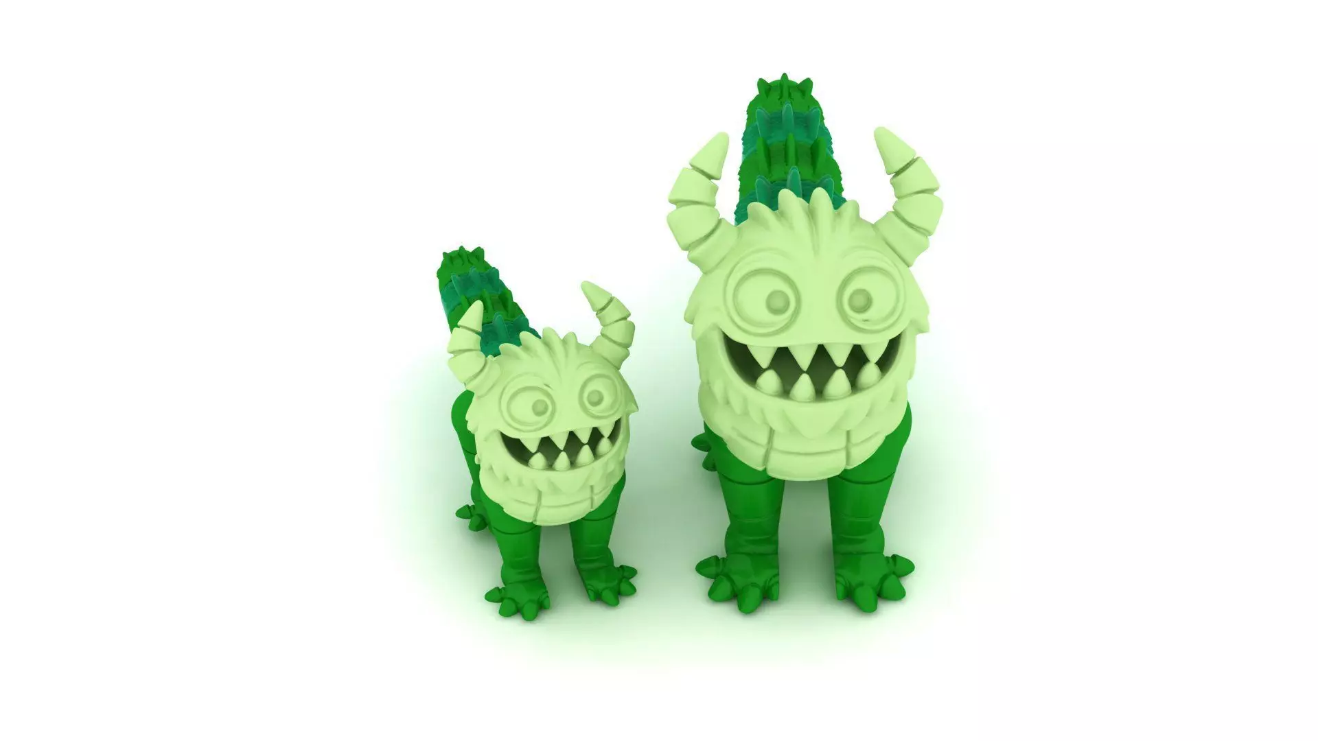 Cute Monster Toy Figure 3D print model