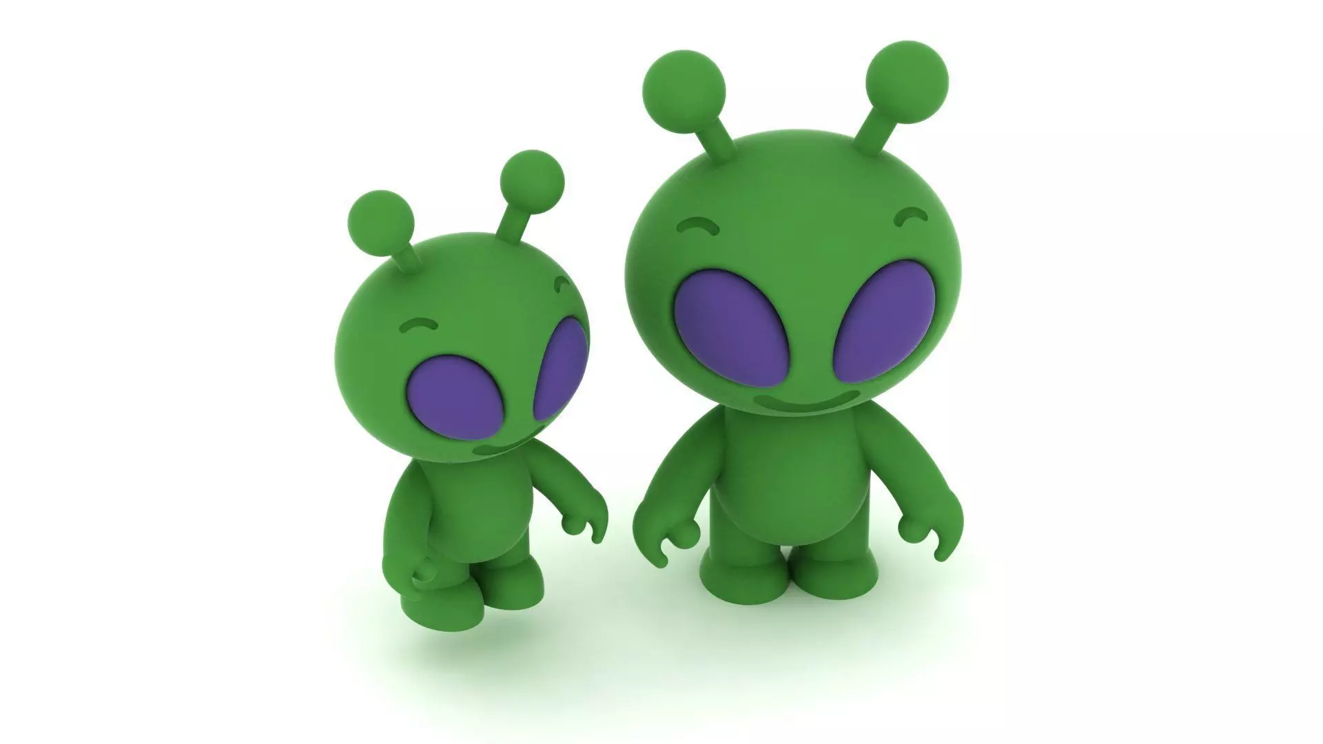 Cute Alien Character 3D Printable Model 3D print model
