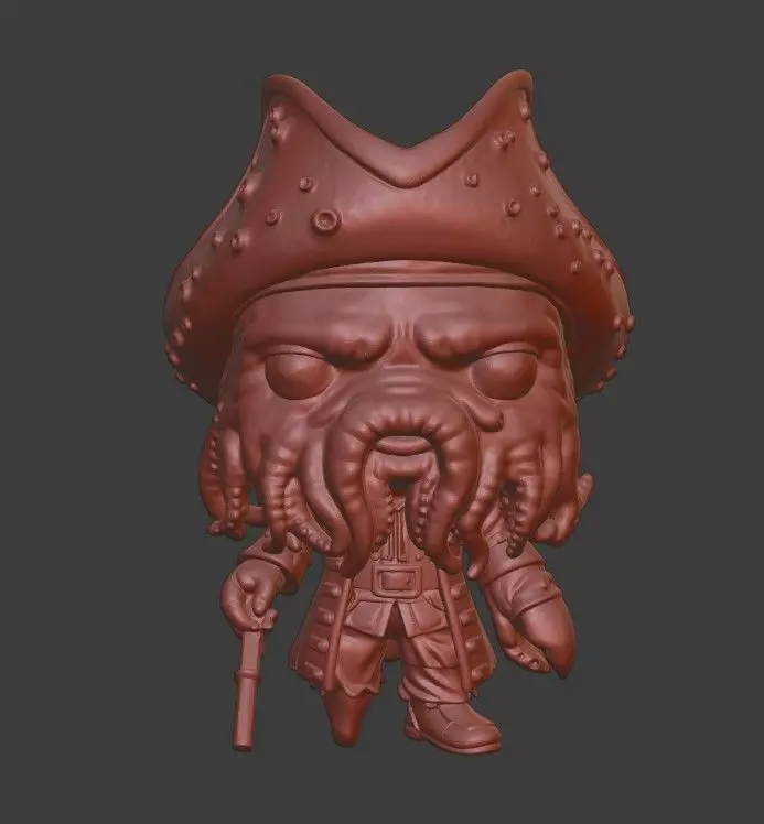 davy jones figurine replica funko pop 3D print model