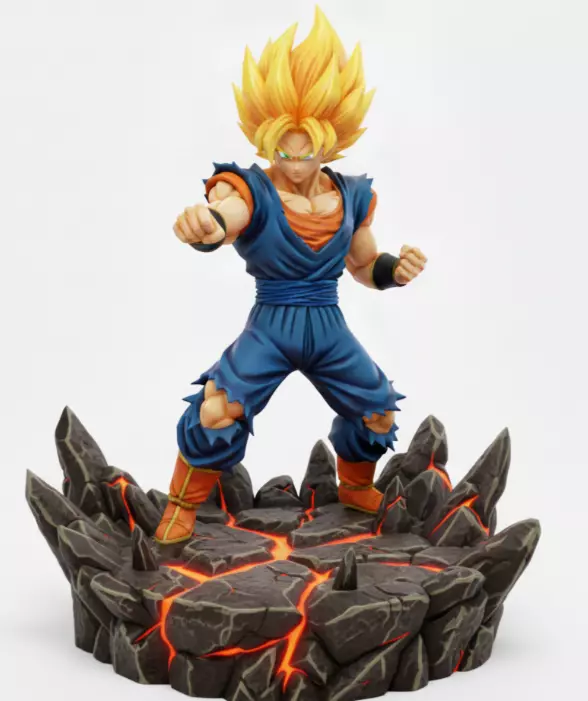 Super Saiyan 2 Son Goku 3D print model