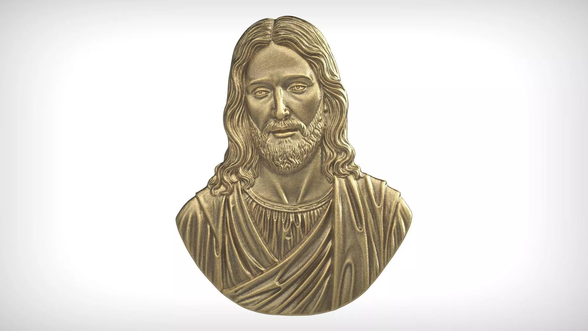 Jesus Christ Bas Relief Sculpture 3D print model