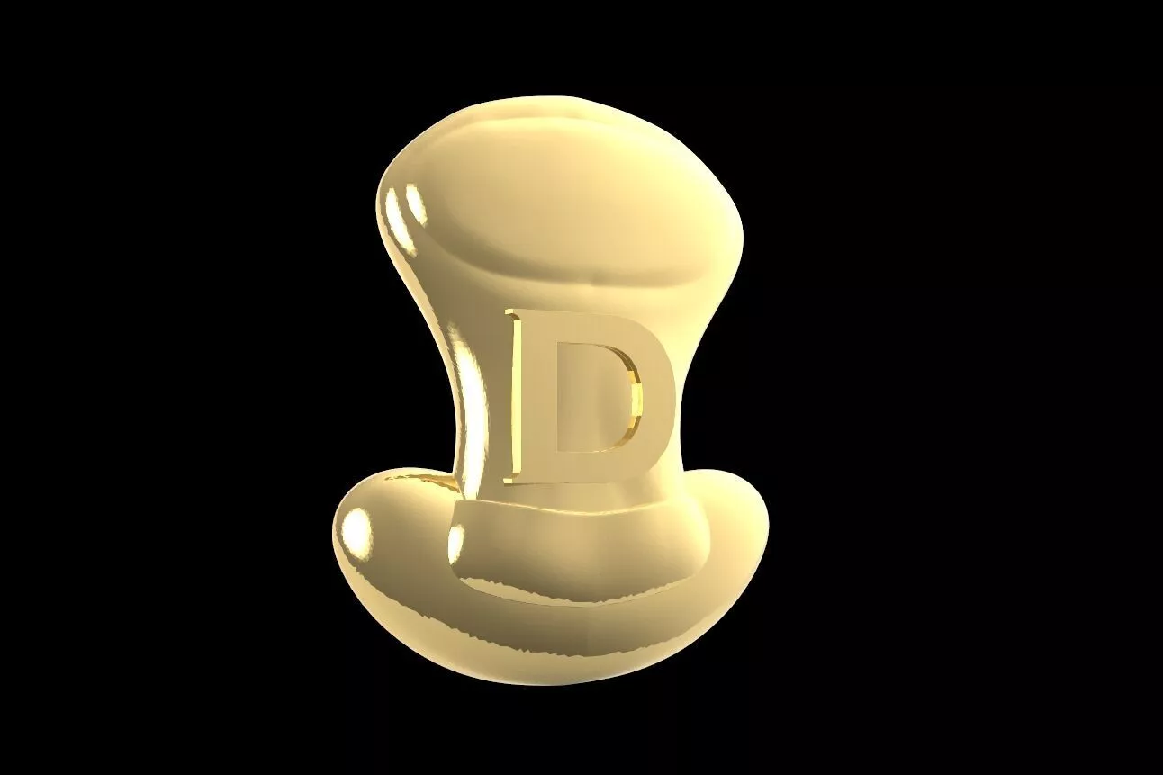 D Word Charm v6 3D Printable Model 3D print model