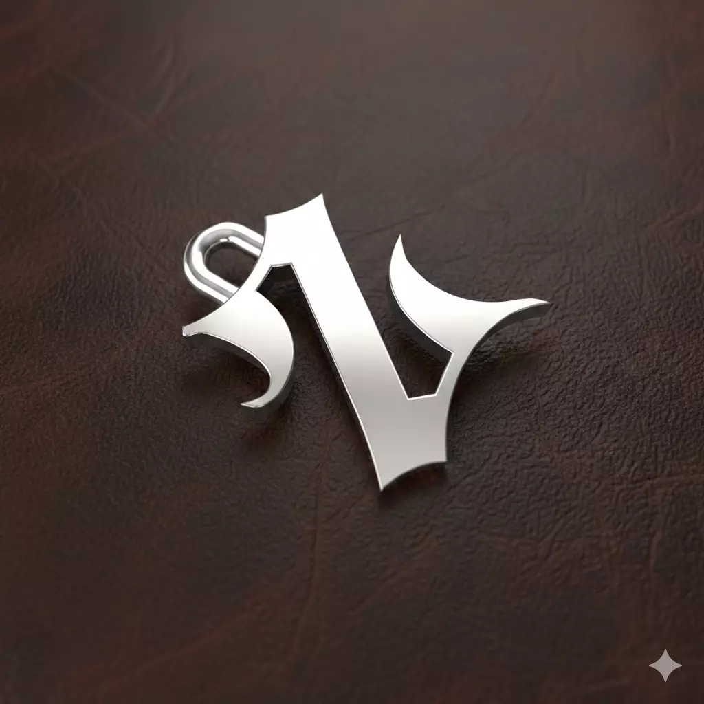 Gothic Letter Z Pendant 3D print model