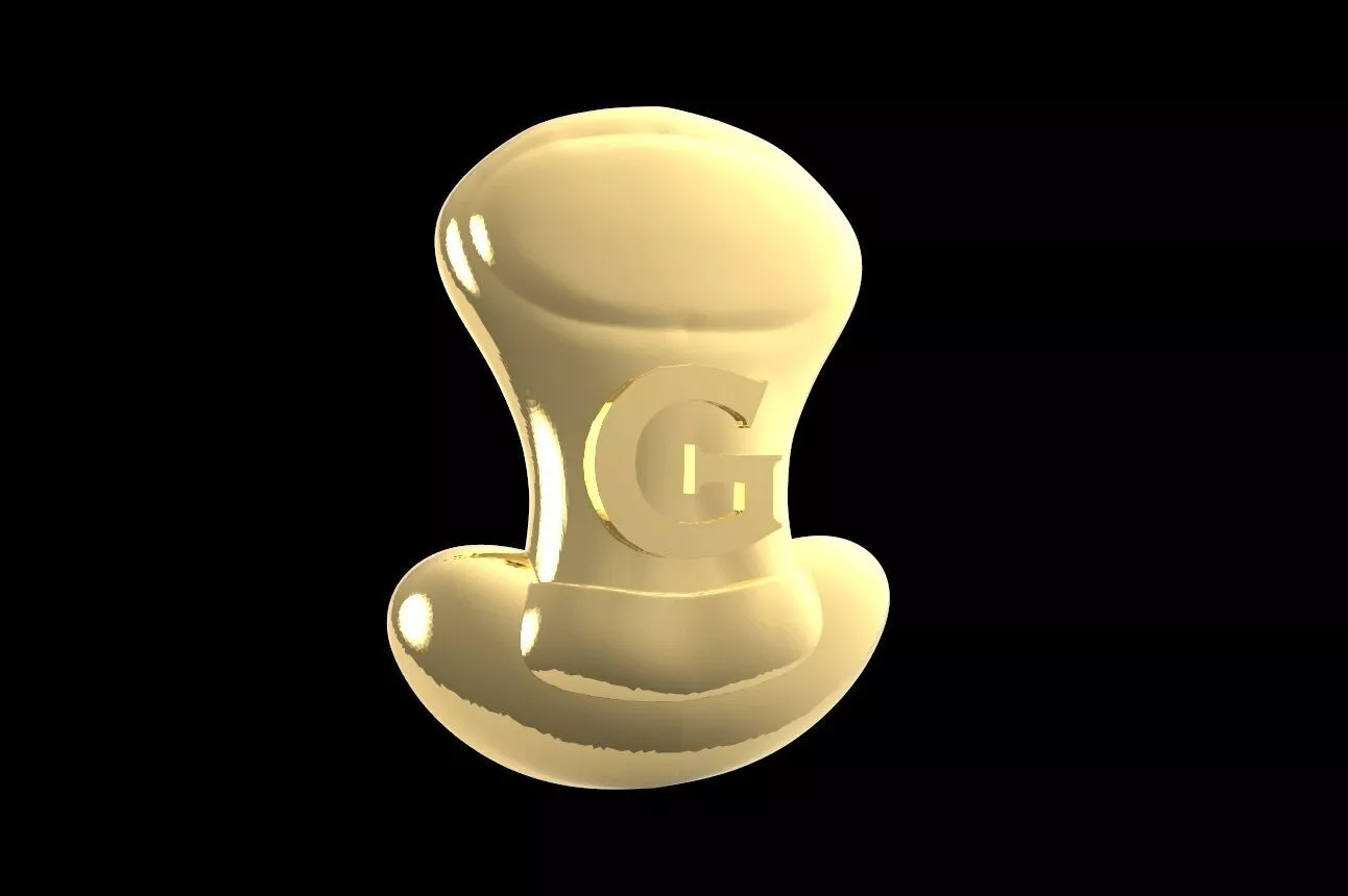 G Word Charm v6 3D Printable Model 3D print model