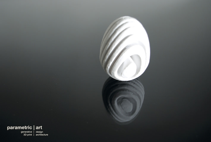 generative easter egg by parametric art Free 3D print model_1
