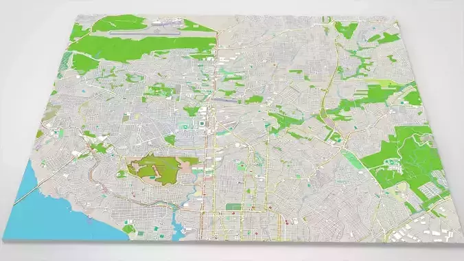 Cityscape Manaus Brazil 3D model