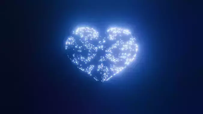 3D Animated Heart Shaped Firework Version 2