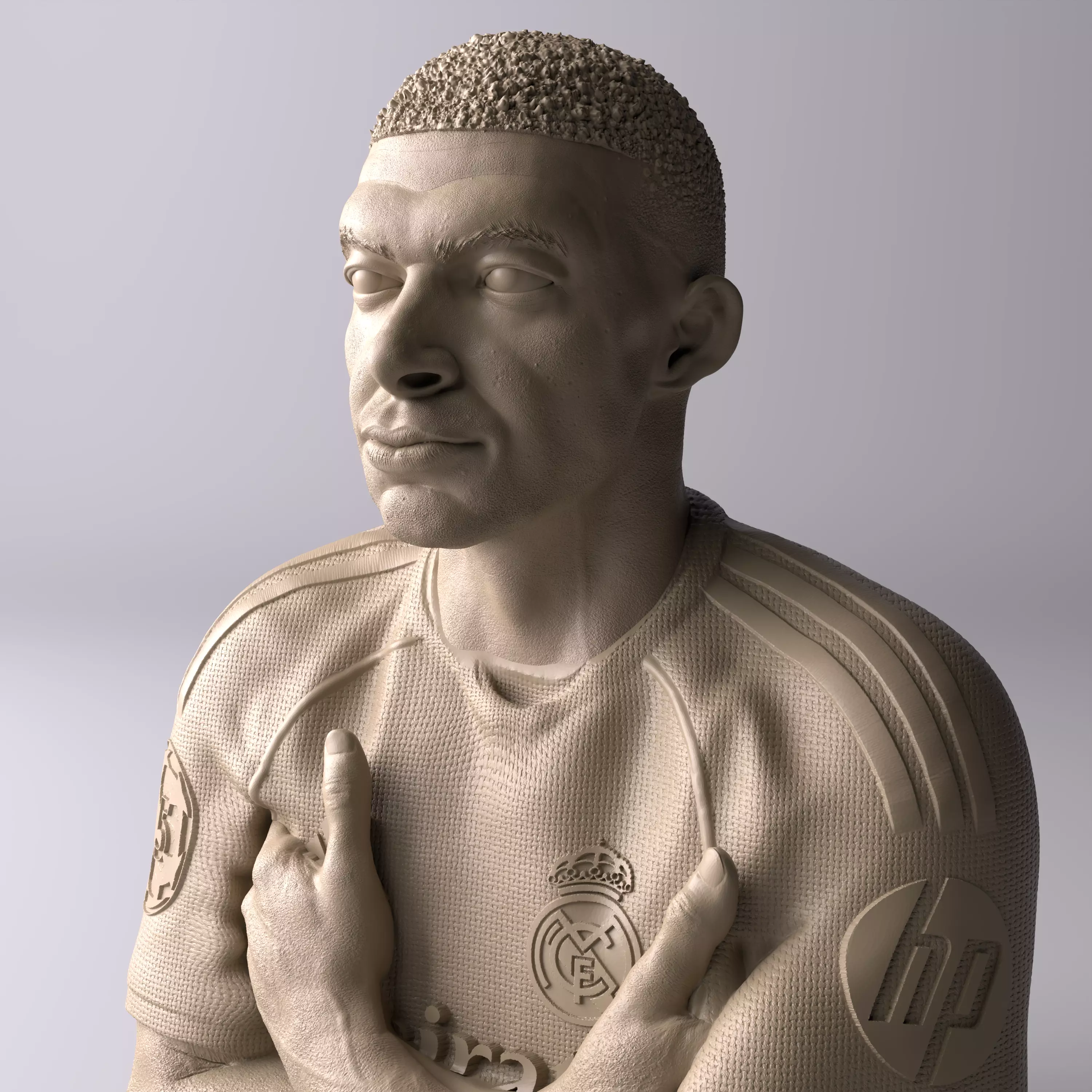 Kylian Mbappe Celebration Premium Statue Collectible Figure 3D print model