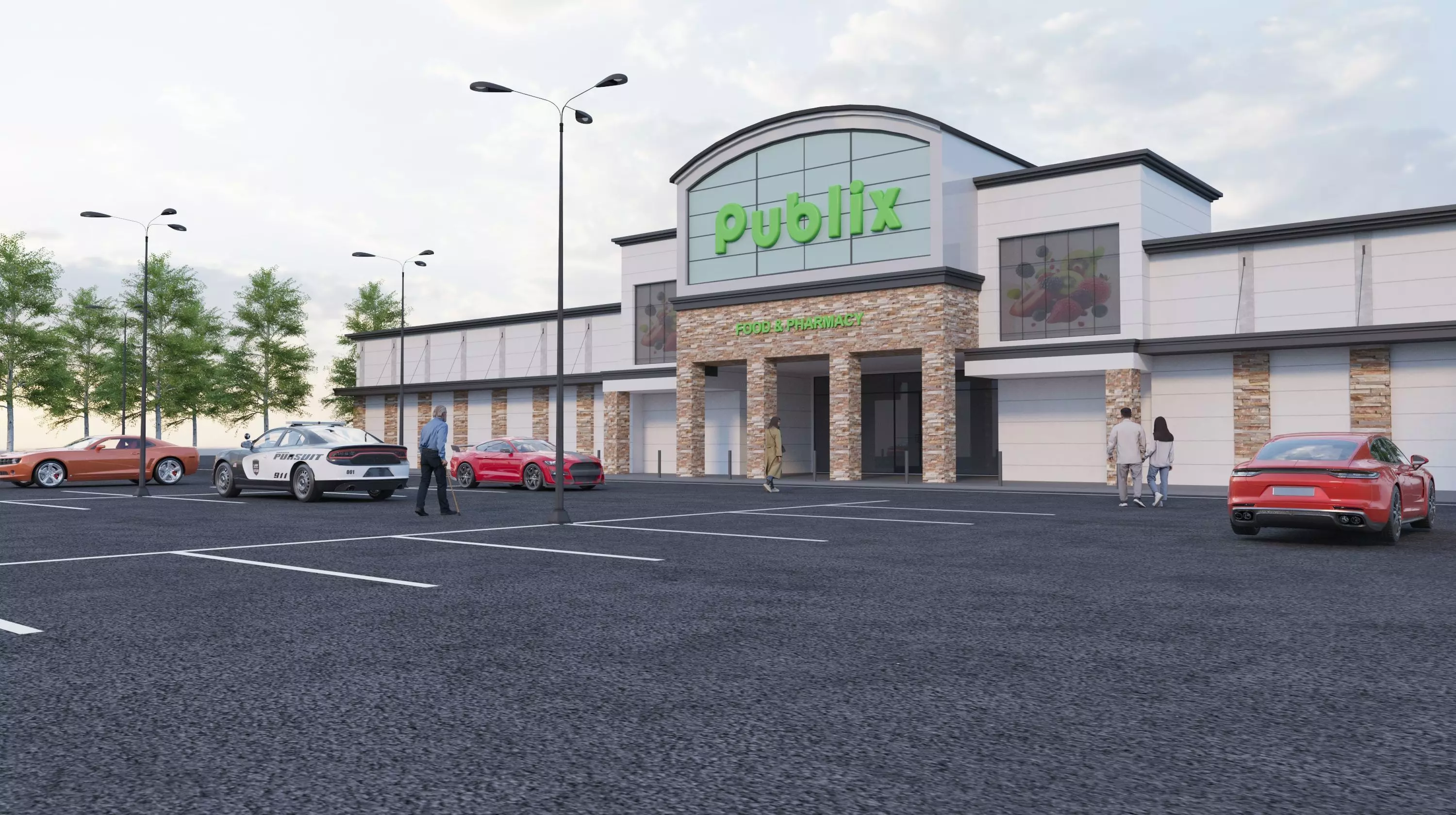 Publix Low-poly 3D model