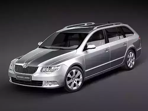 Skoda Superb Combi 2010 3D model