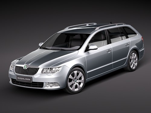 Skoda Superb Combi 2010 3D model