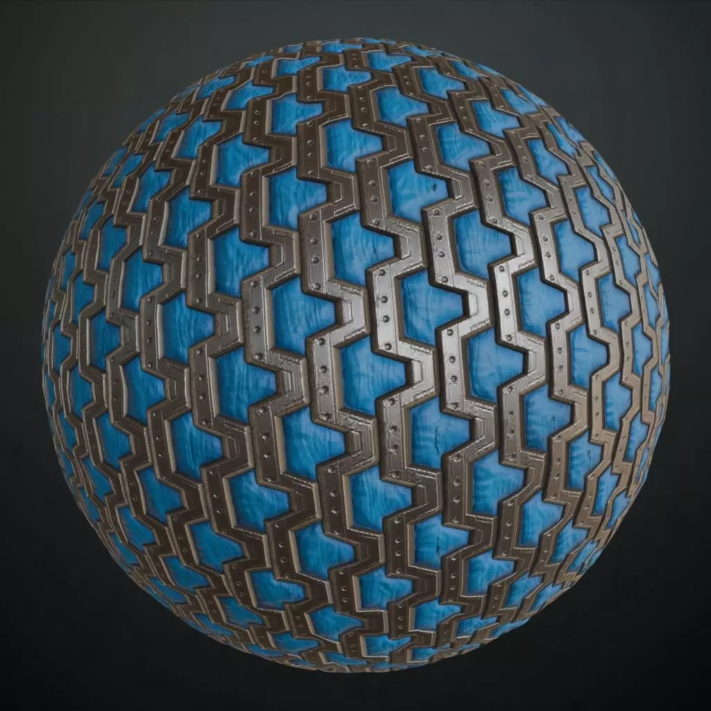 Sci-Fi Wall PBR Seamless Texture