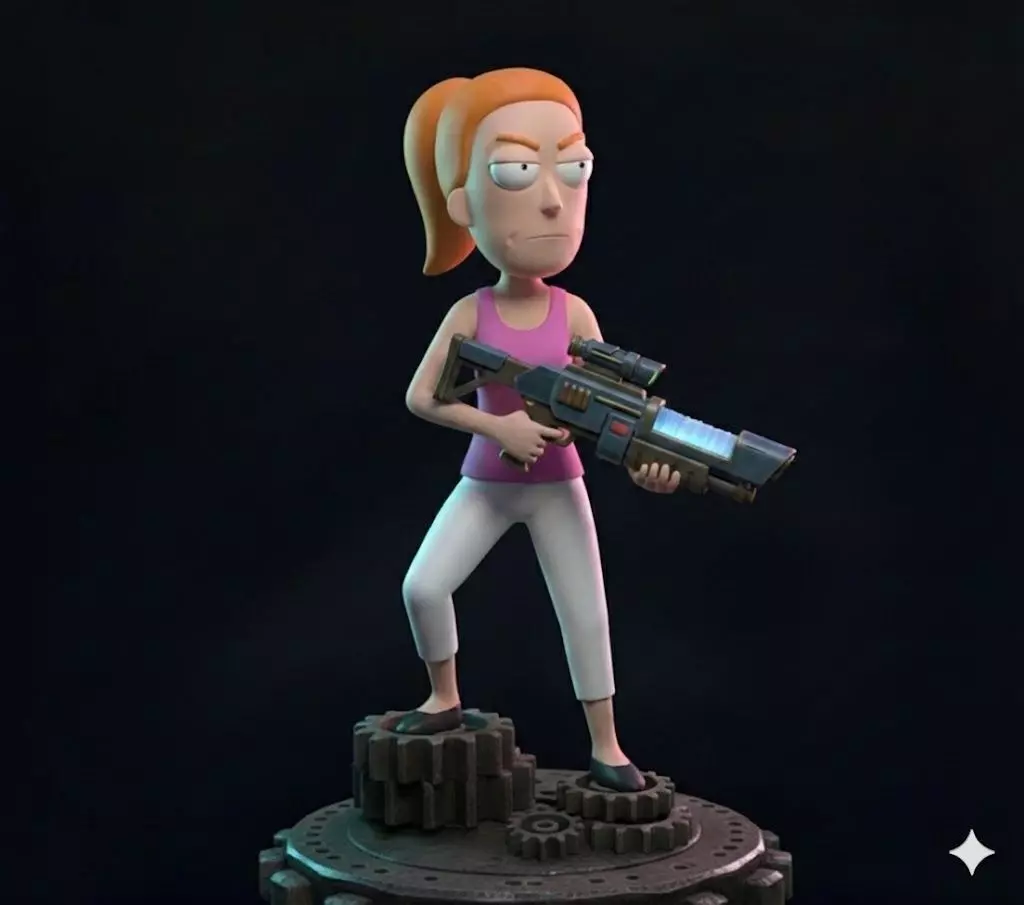 Summer Smith Rick and Morty STL File 3D print model