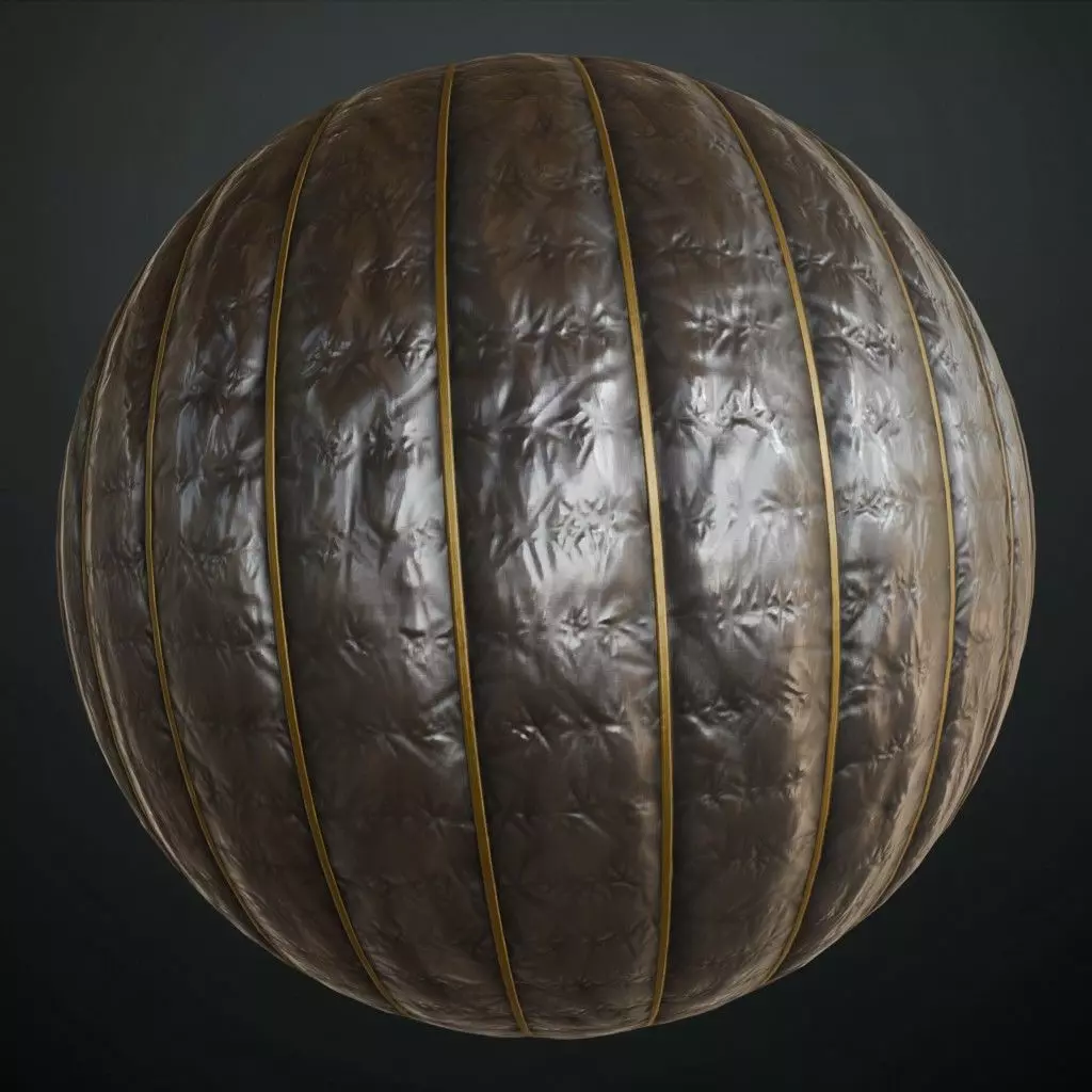 Sci-Fi Black Ridged Flexible Hose PBR Seamless Texture