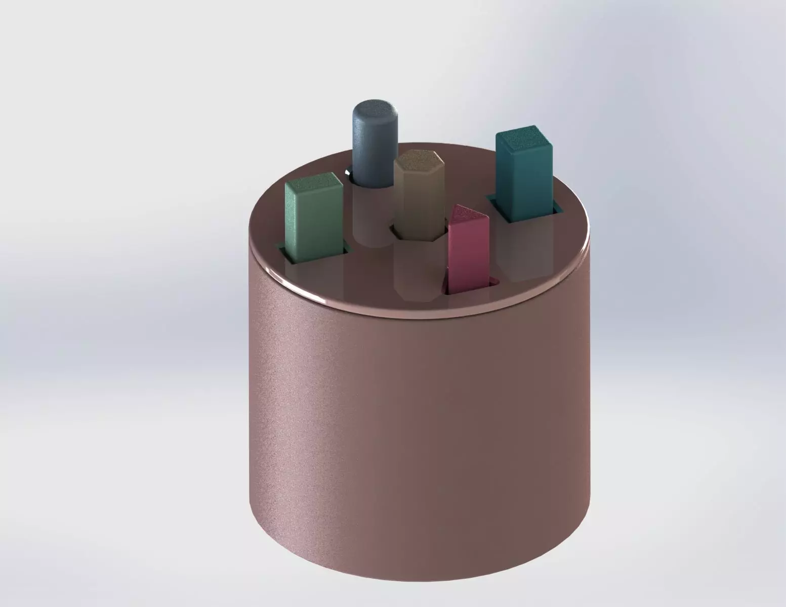 Interaktive Montessori Shape Color Sorter Set 3D print model