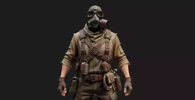 Post Apocalyptic Scavenger Character