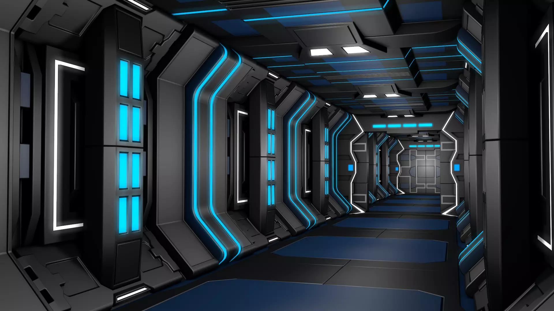 Sci Fi Corridor 3D model