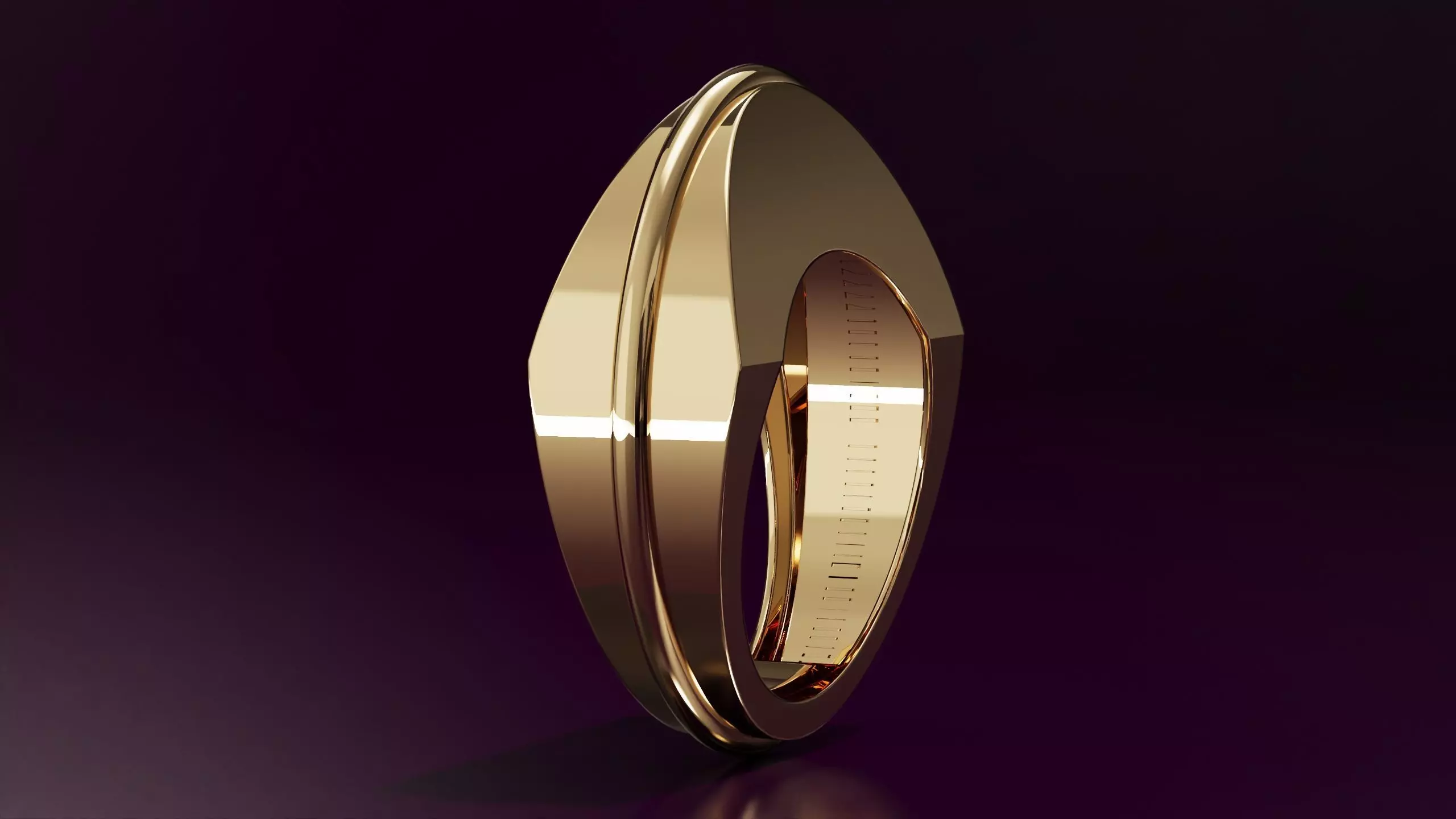 free form ring N70 54EU SIZE 3D print model