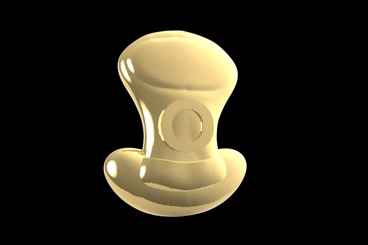 O Word Charm v6 3D Printable Model 3D print model