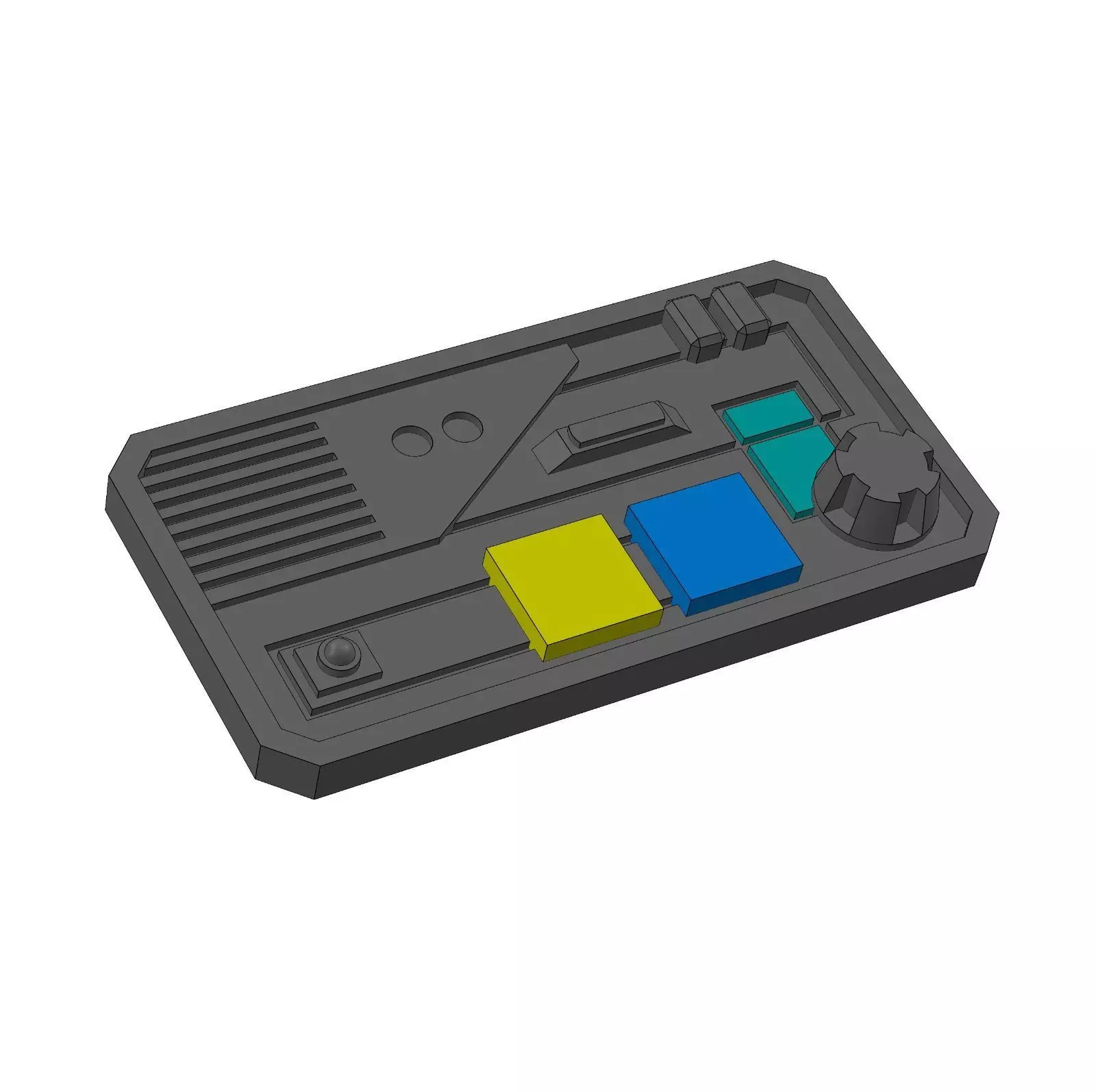 Star Wars Inspired Small Communication Badge A for Cosplayers 3D print model