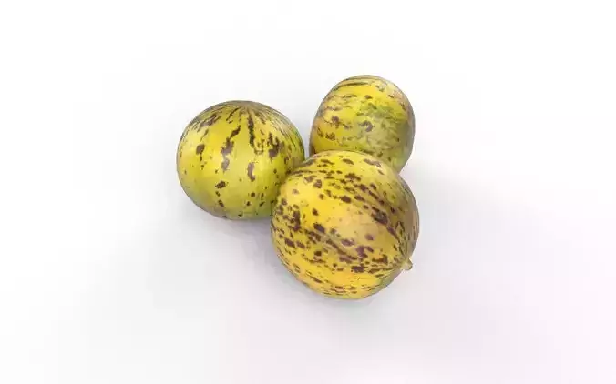 Melon Set 01-01 Low-poly 3D model