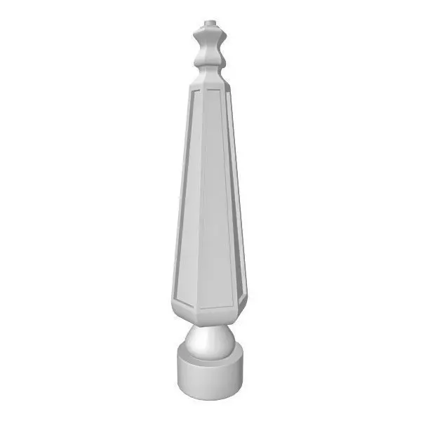 Baluster obelisk 3D model_0