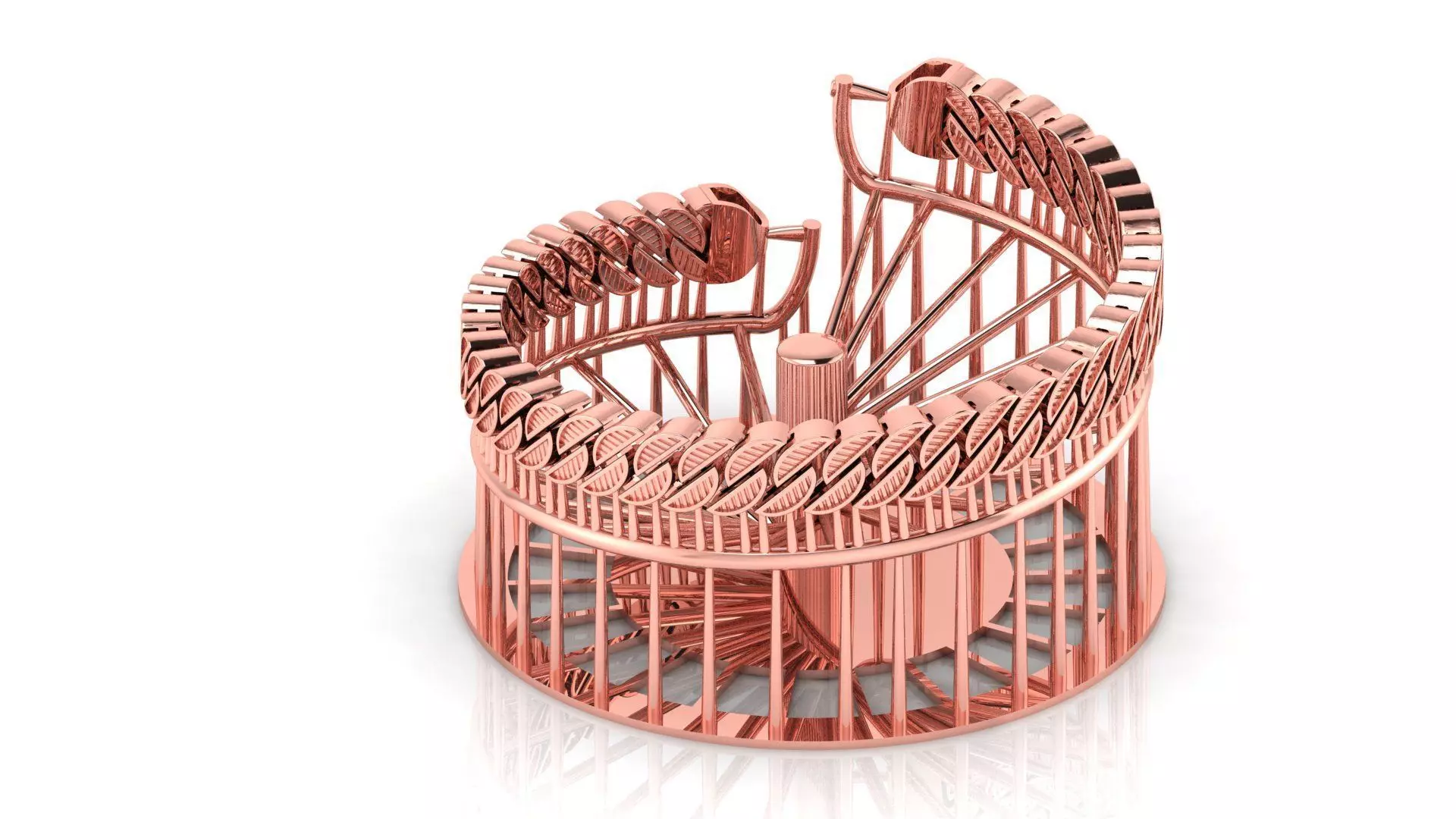 9MM TEXTURE SPIRAL MIAMI CUBAN LINK EASY TO CAST 3D print model