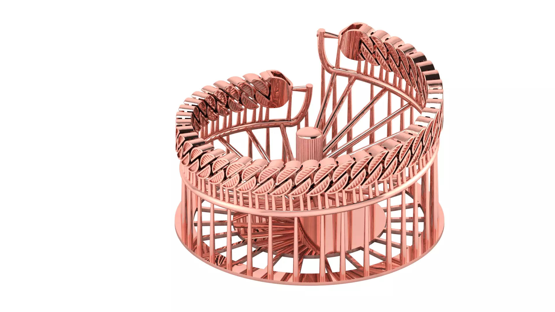 11MM TEXTURE SPIRAL MIAMI CUBAN LINK EASY TO CAST 3D print model