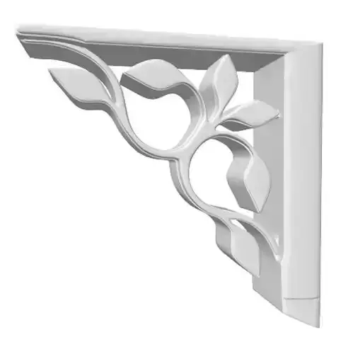 Bracket 1 shelf with leaves
