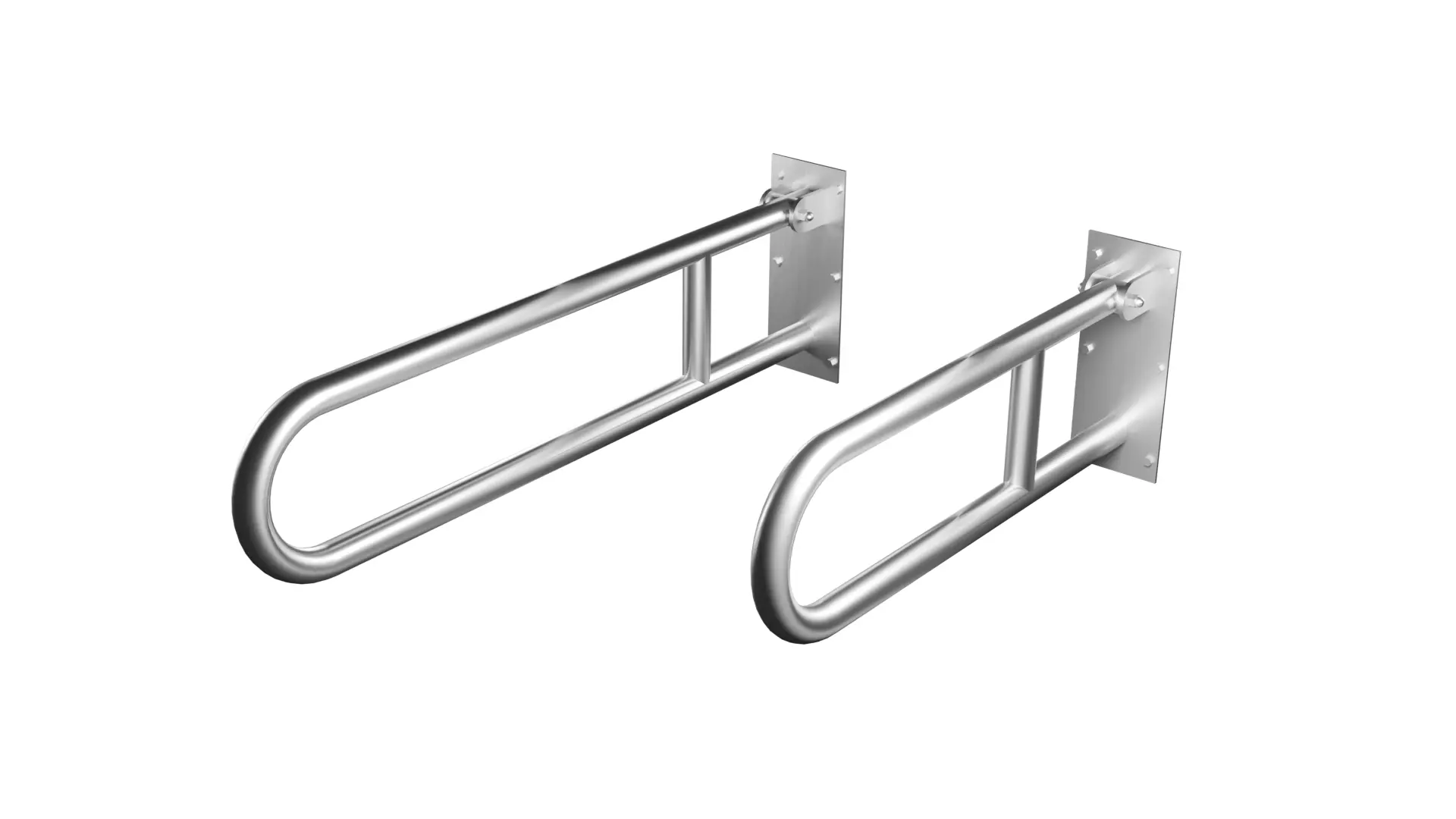 Articulated Grab Bar - 60 cm and 80 cm Low-poly 3D model