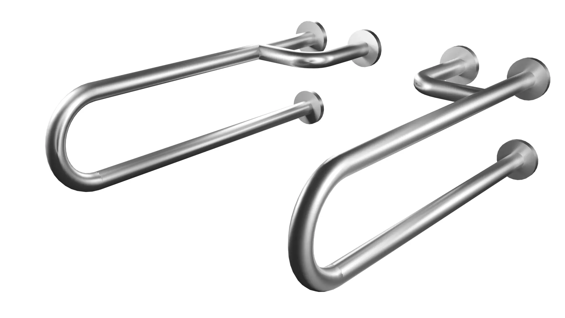 U-Shaped Grab Bar - 70 cm Low-poly 3D model