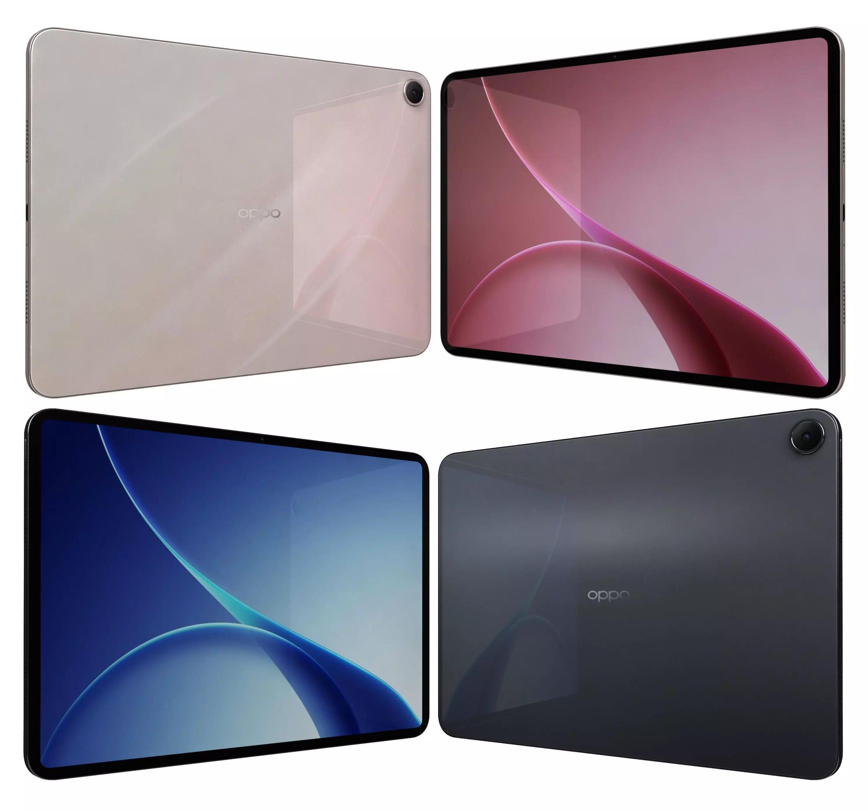 Oppo Pad Air5 Space Gray And Starlight Pink 3D model