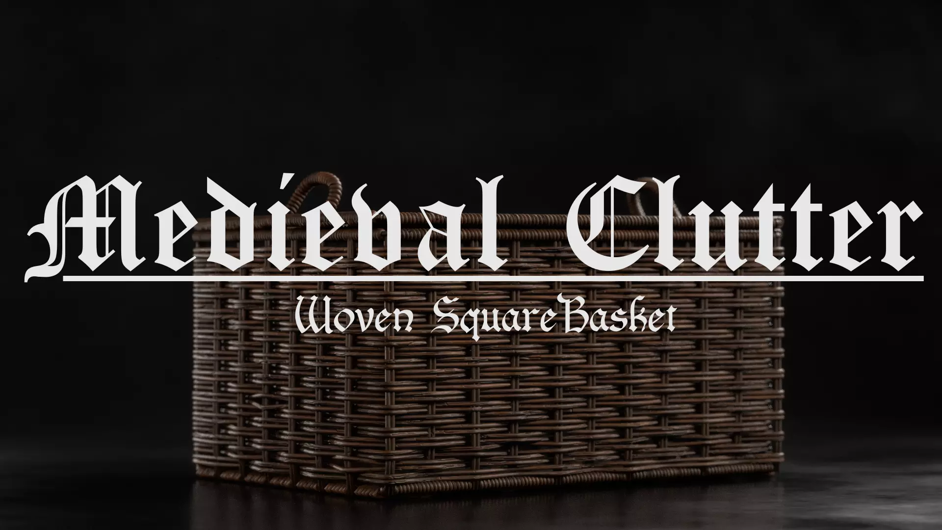 Woven Square Basket 3D model
