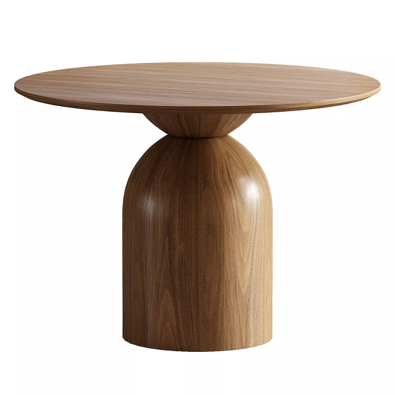 Sigrid Round Wood Dining Table Low-poly 3D model