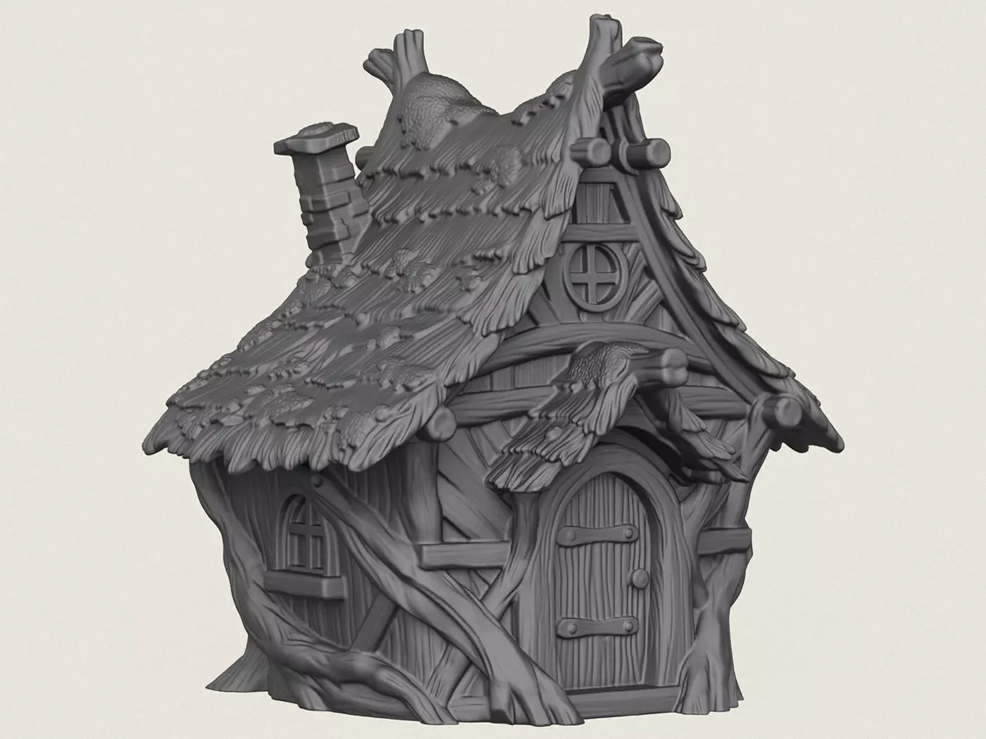 Old Hut Print Ready 3D Model 3D print model
