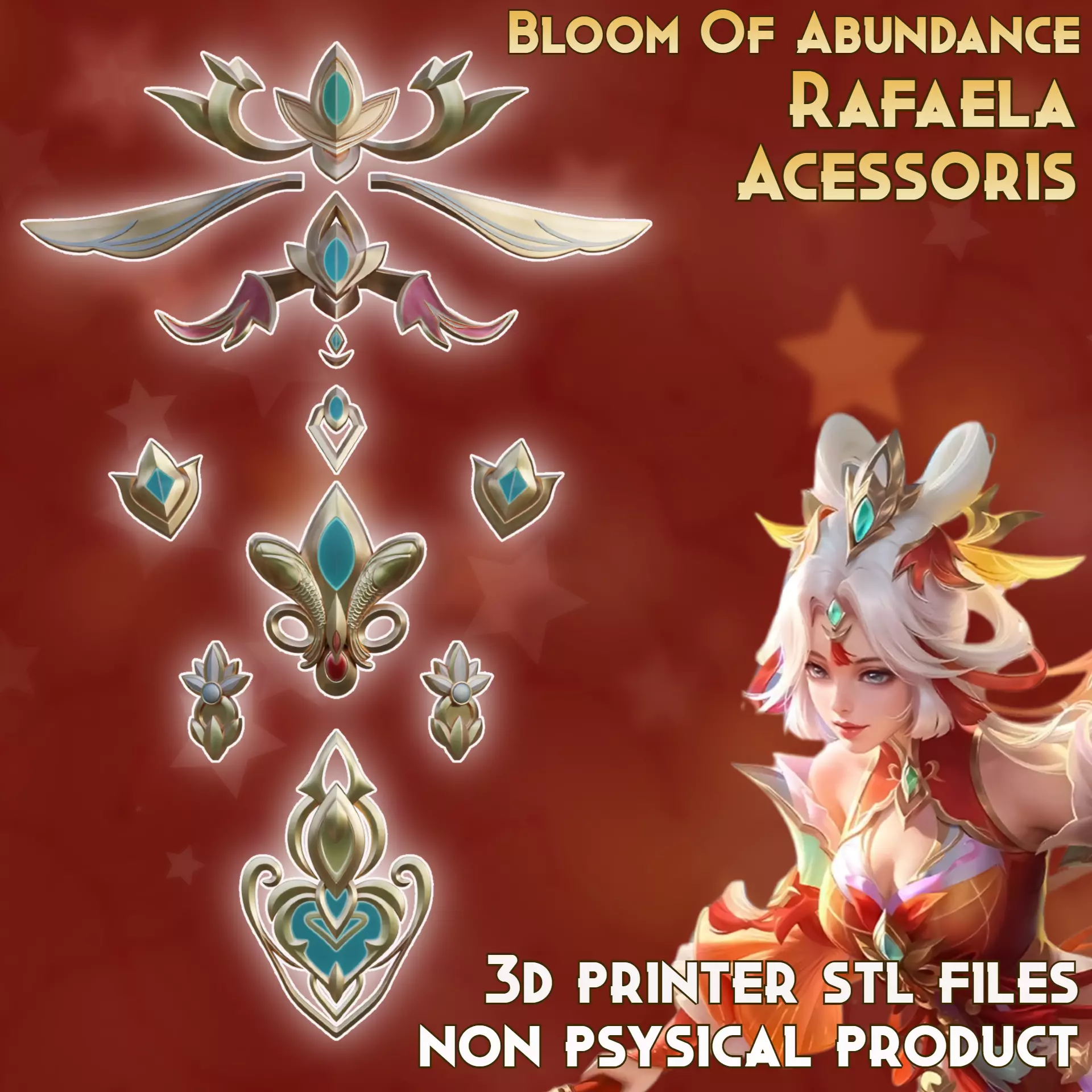 Rafaela Cosplay Accessories Mobile Legends Bang Bang 3D print model
