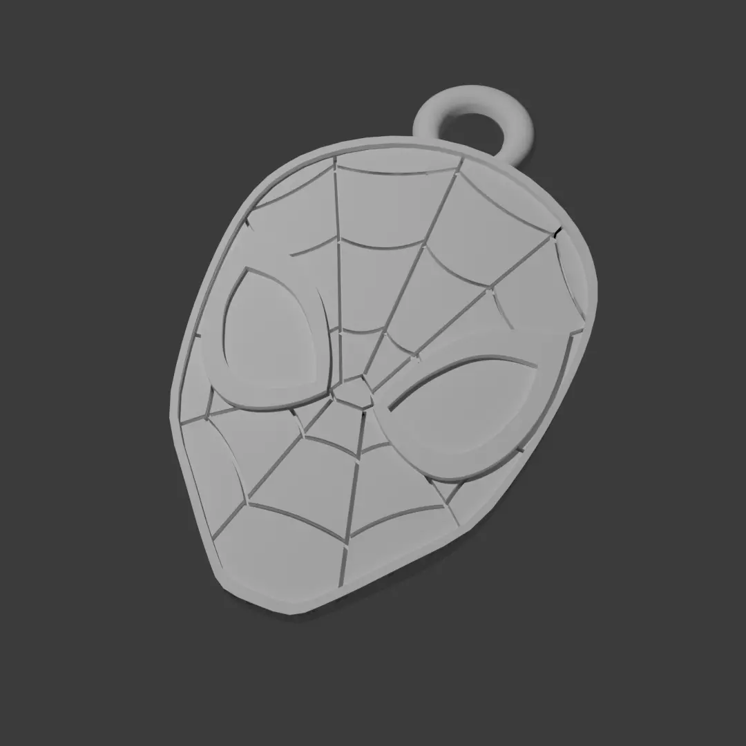 Spider Man Keychain 3D Printable STL Superhero Fan Art Free 3D print model