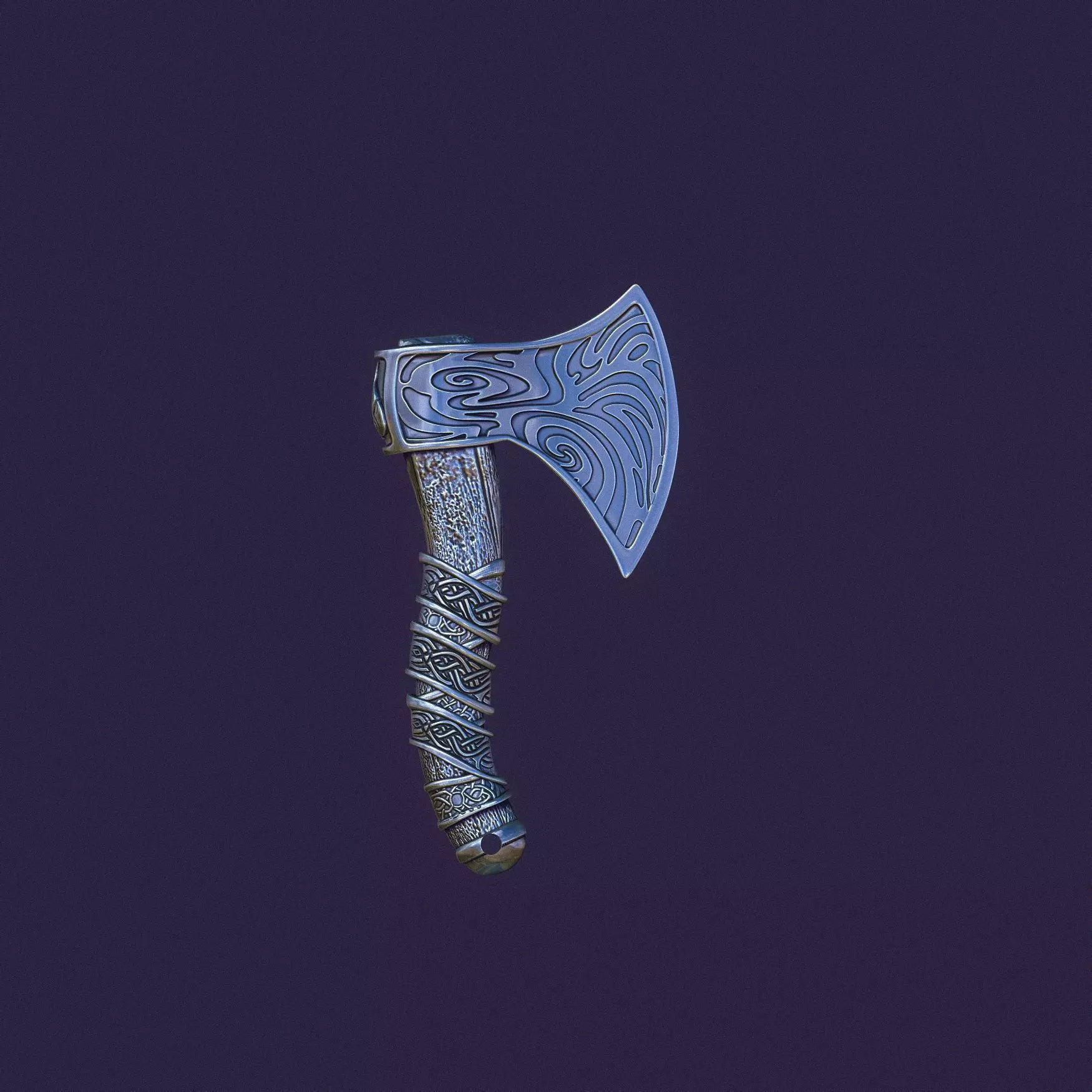 Axe pendant for casting 3D print model