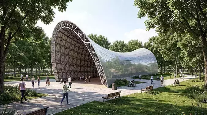 Parametric bridge 3D model | CGTrader