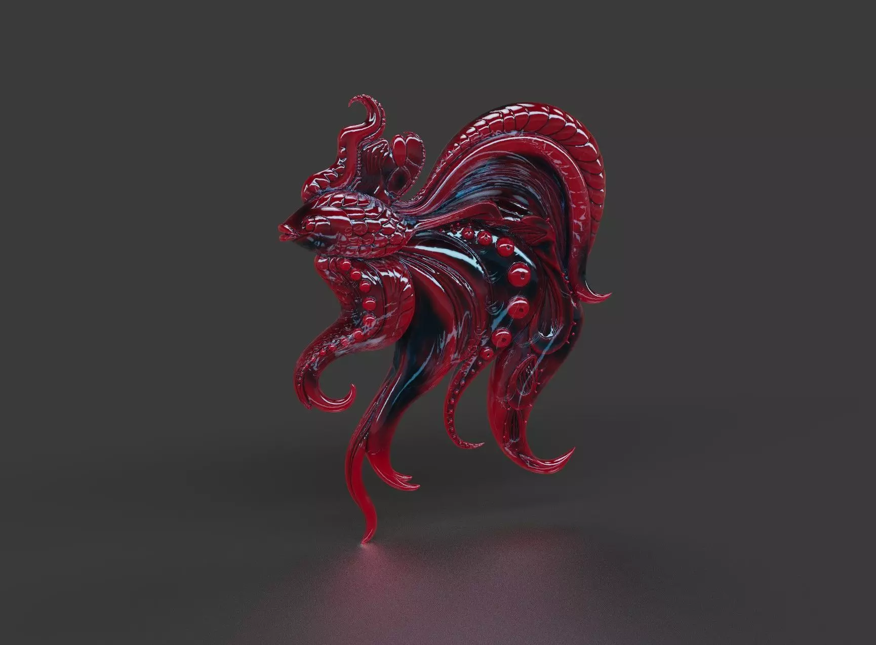 Luxury Fantasy Betta Fish 3D print model