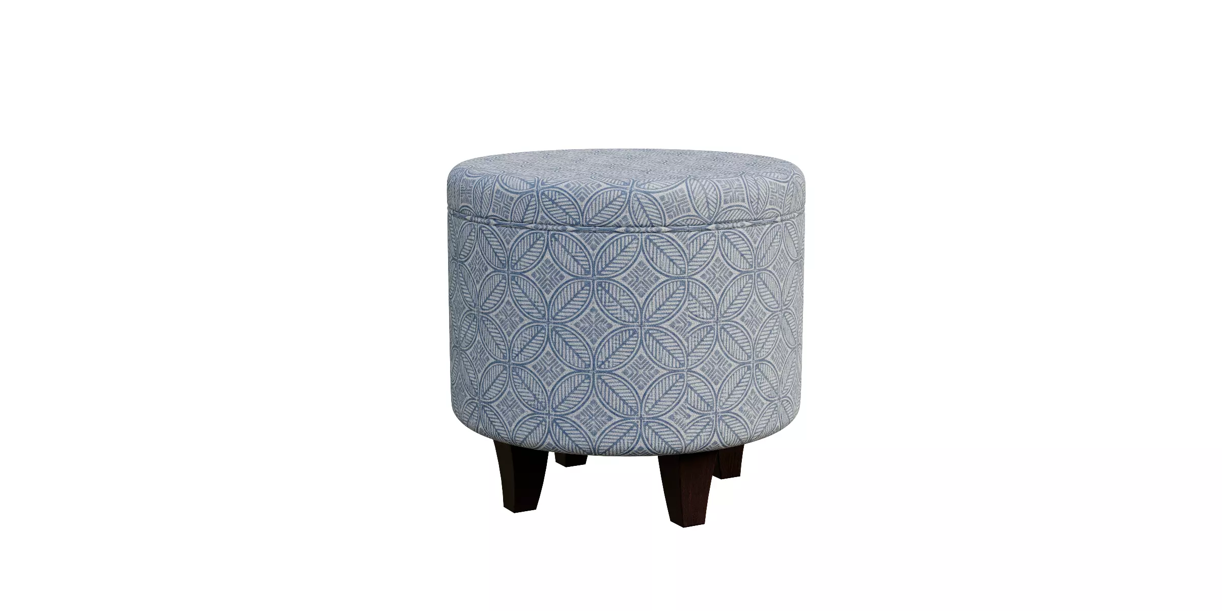 Loni Round Storage Ottoman Low-poly 3D model