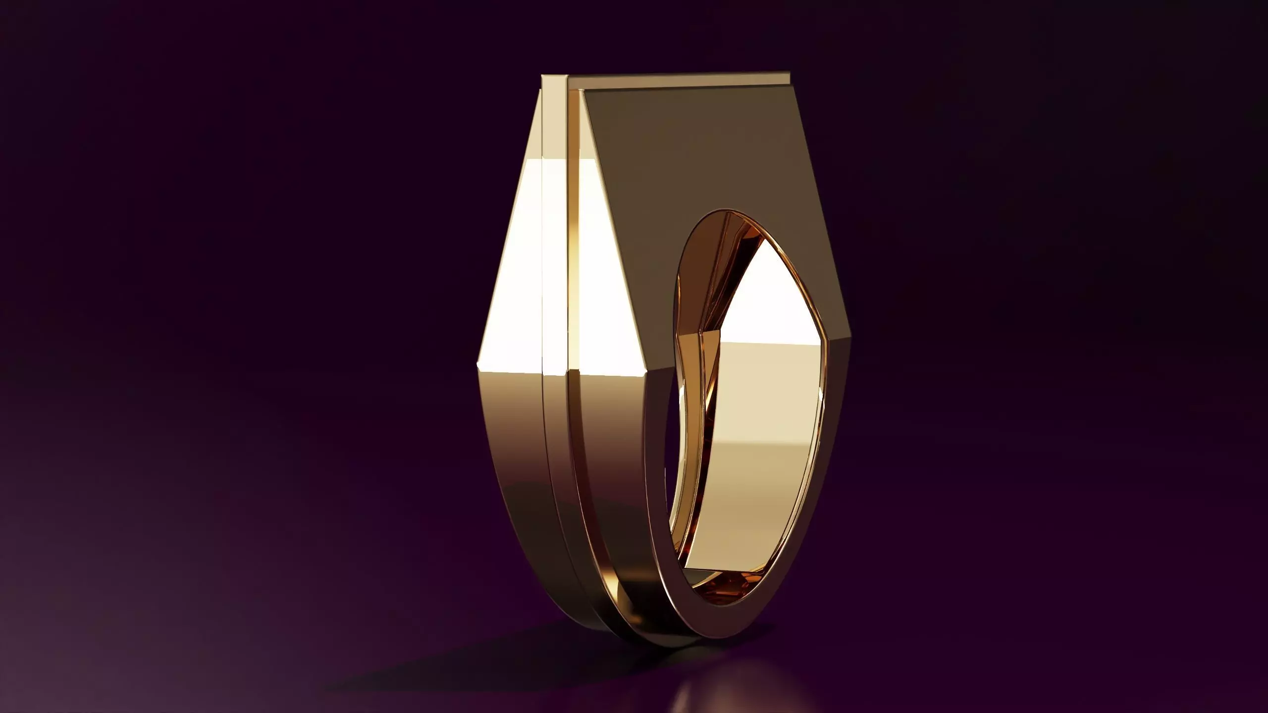 free form ring N71 54EU SIZE 3D print model