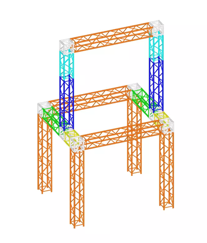 HD44 Box Truss System Heavy Duty 400mm Aluminum Stage Truss 3D model