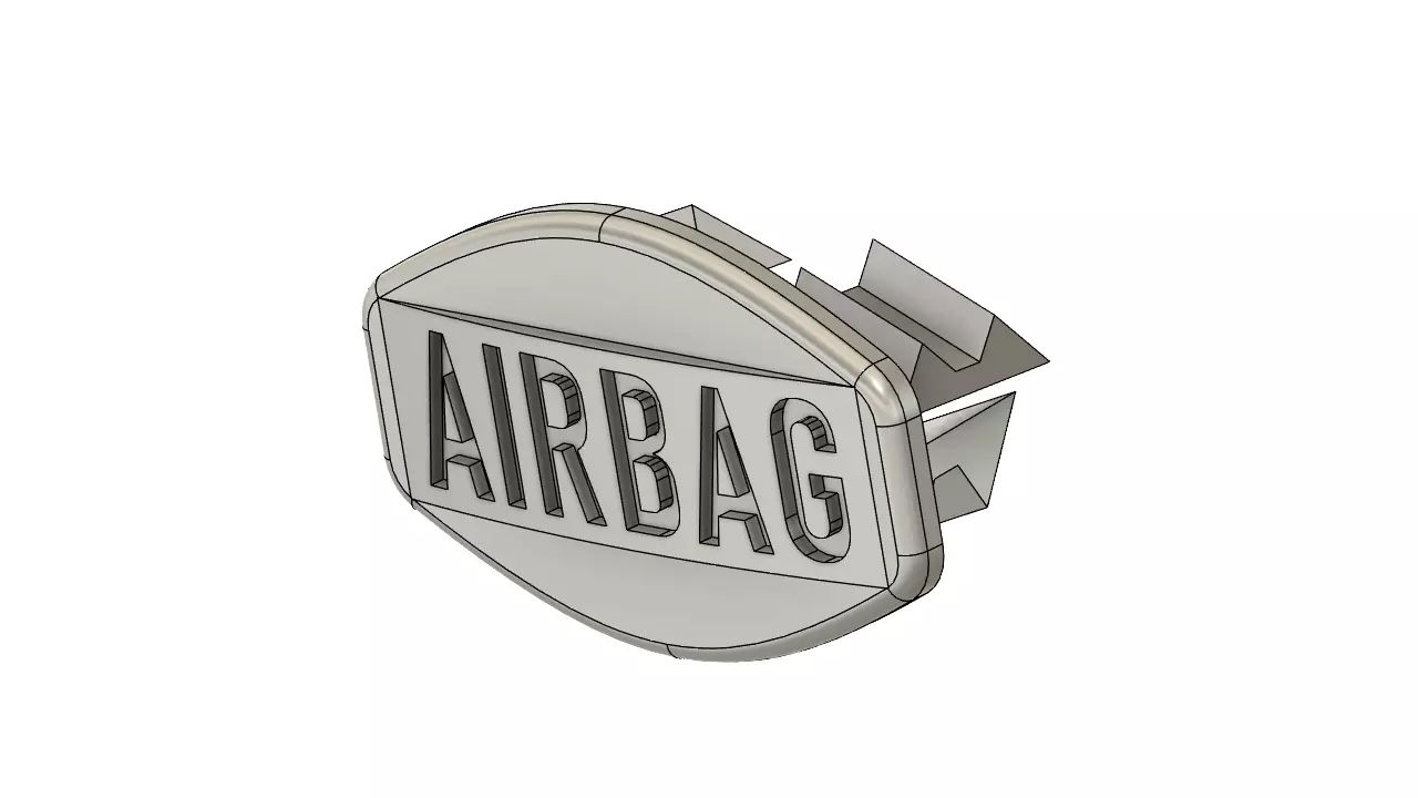 Airbag cover door trim for E46 coupe 3D print model