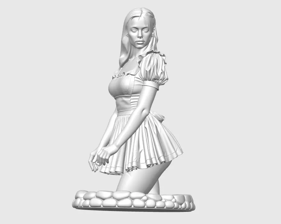 Elegant Maiden Bust 3D print model