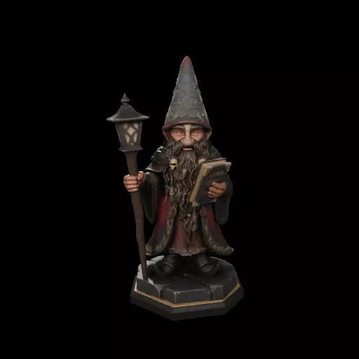 3491 Fairy Tale Gnome Color Full Body Figurine STL 3D print model