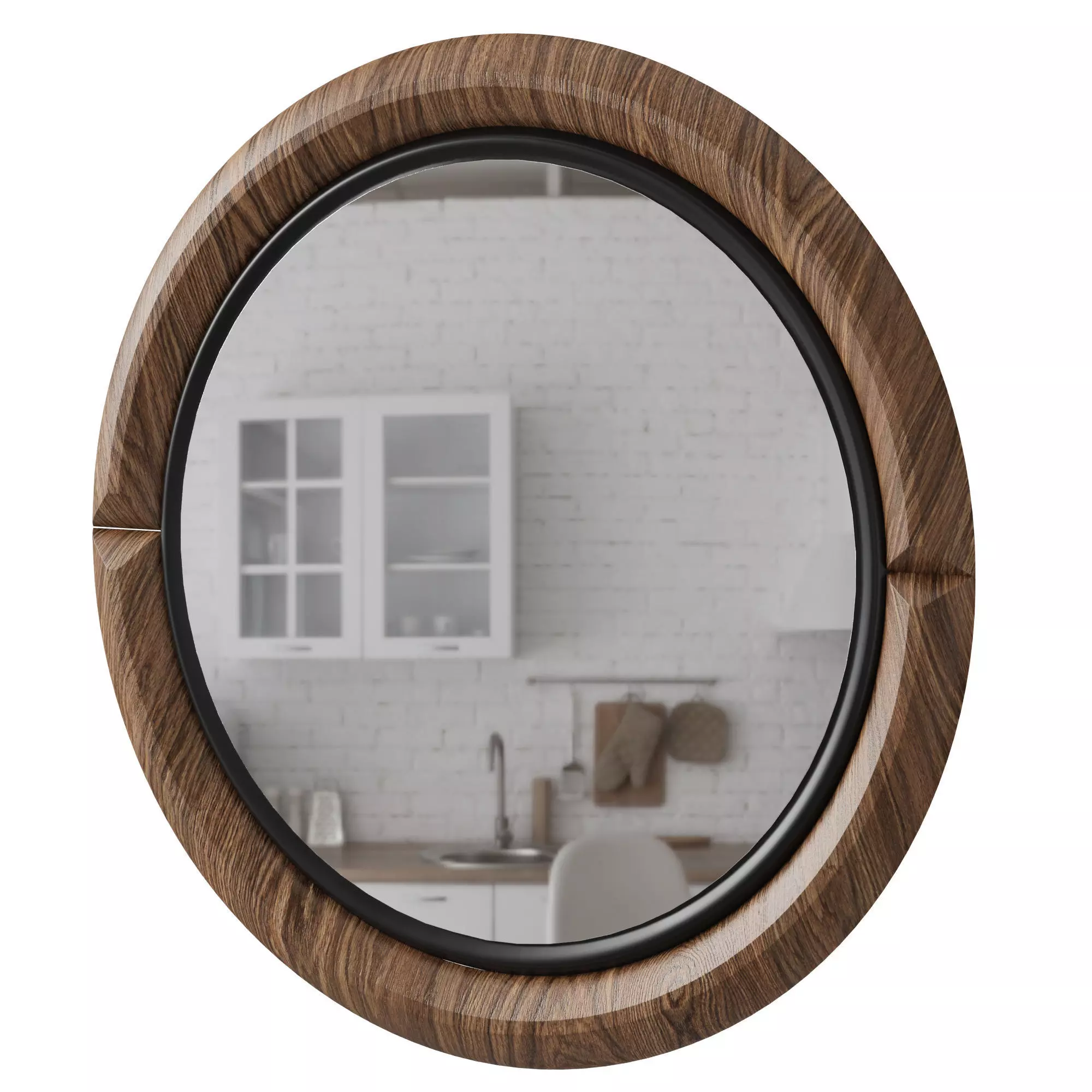 Damla And Bronze Mirror by Medusa Home Low-poly 3D model
