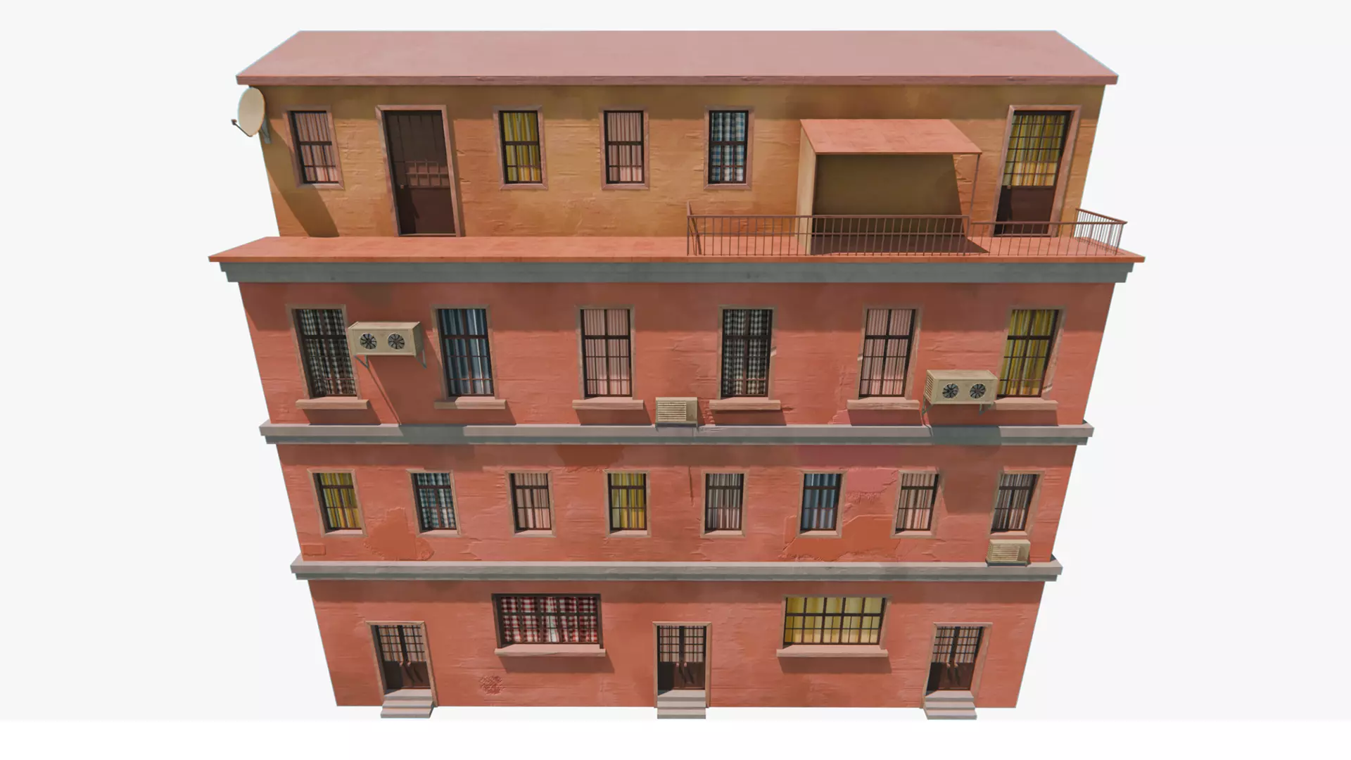 Semi-realistic Stylized House 06 Low-poly 3D model
