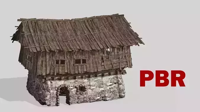 Thatch Hut House 10 For Games and Films 3D Model Low-poly 3D model