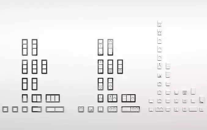 LK FUGA PURE Sockets and Switches